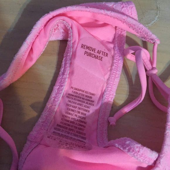 Hollister Pink Floral Lace Bikini Bottom - Picture 4 of 4