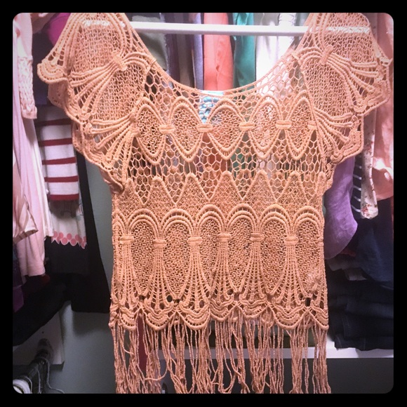 Cute crochet top .