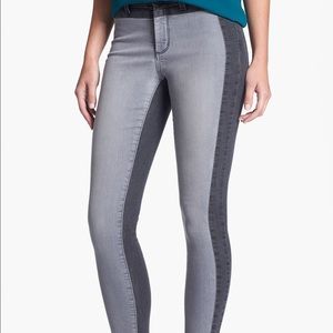 NYDJ Gray Two Tone Skinny Jeans Size 16