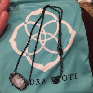Kendra Scott Slate Cat's Eye Gunmetal Dylan
