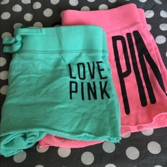 PINK Victoria's Secret Pants - VS Pink lounge short bundle