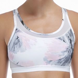 Fabletics Tropez Sports Bra in Seashell Bloom