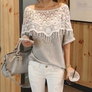 ADORABLE lace tee🎀