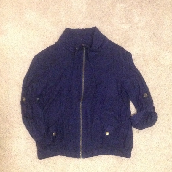 Navy Blue Light Loss-Fit Jacket