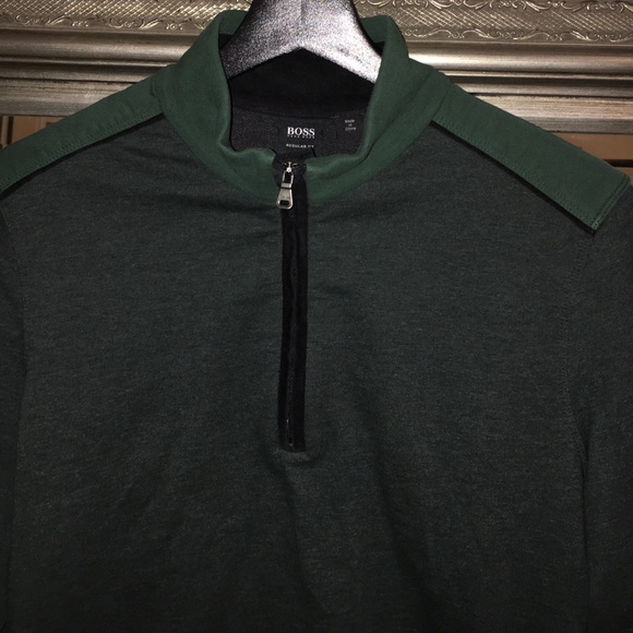 Hugo Boss dark green sweater