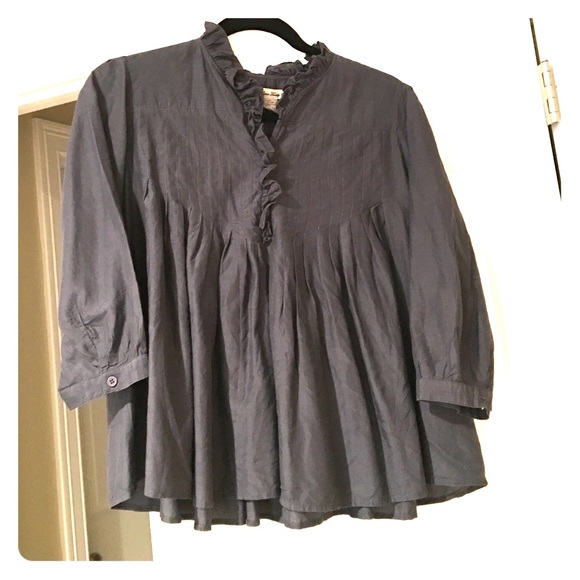 Pleated baby doll top