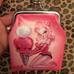 Fluff Ice Cream Pinup Coin Purse