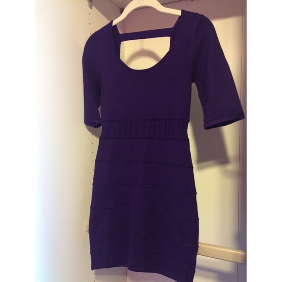 Dark purple mini dress