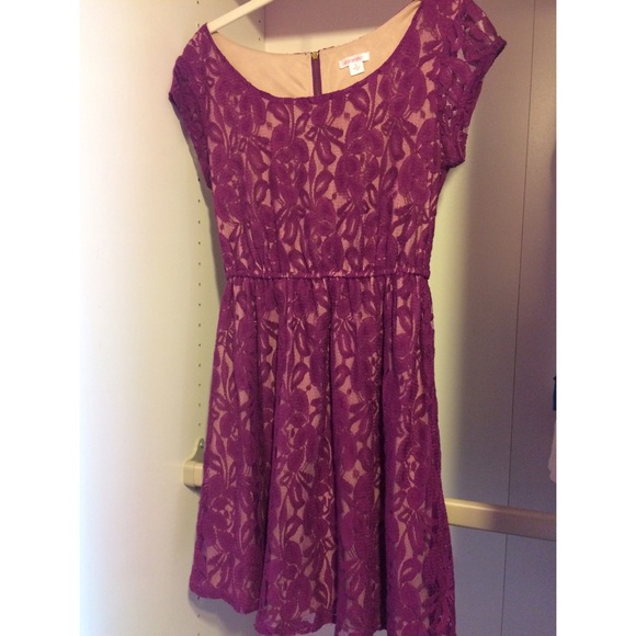 Purple lace dress