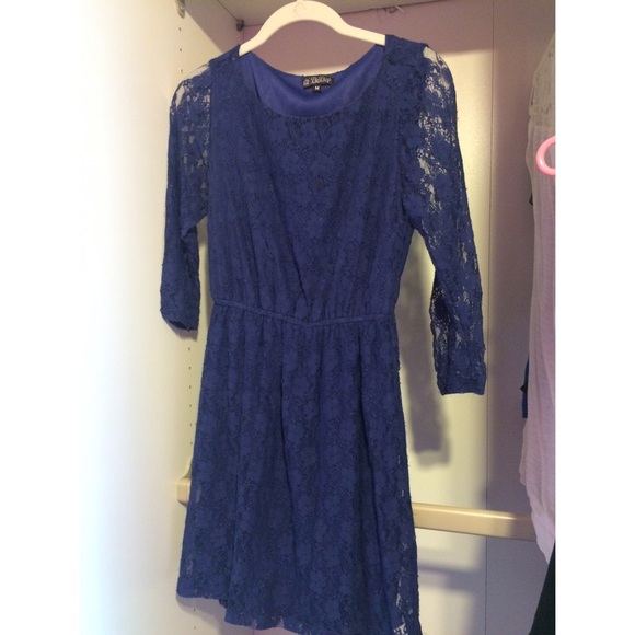 Dark blue lace dress