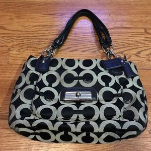 Coach Signature Double Strap Purse