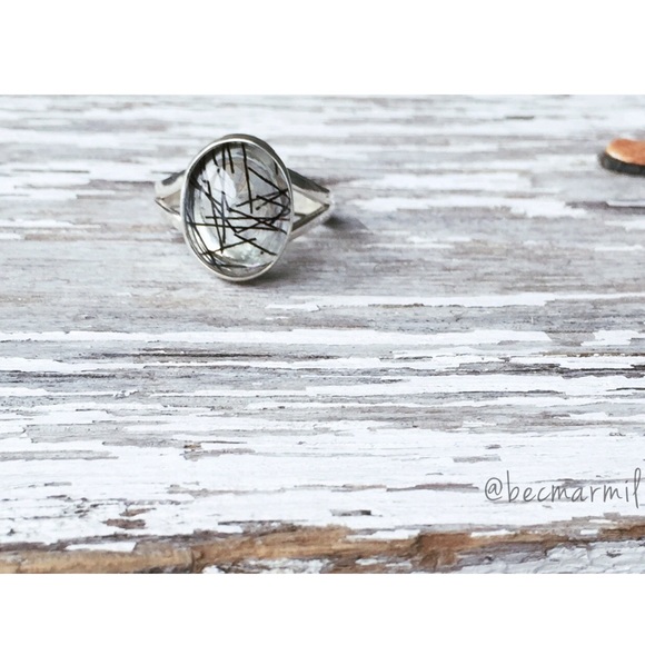 .925 Sterling Silver Jewelry - Tourmaline Quartz 🕸 Charlottes Web .925 SS Ring