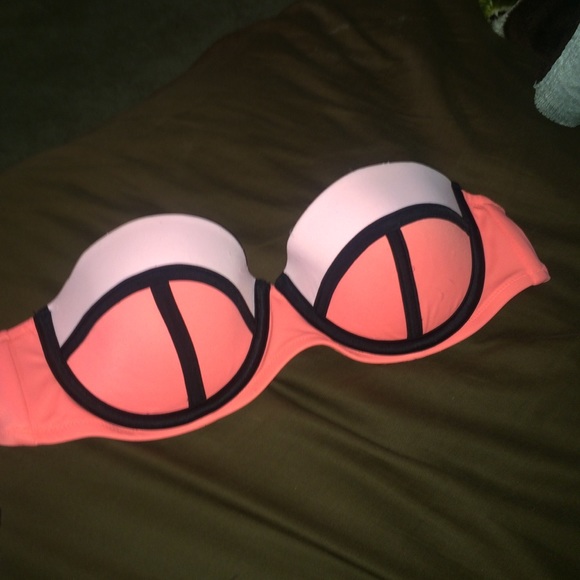 Color block bathing suit top