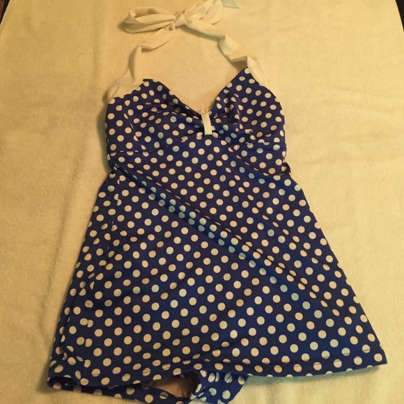 Retro one piece bathing suit