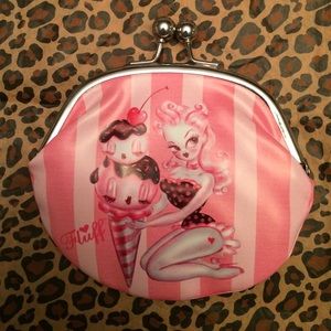 Fluff Strawberry Ice Cream Coin Purse