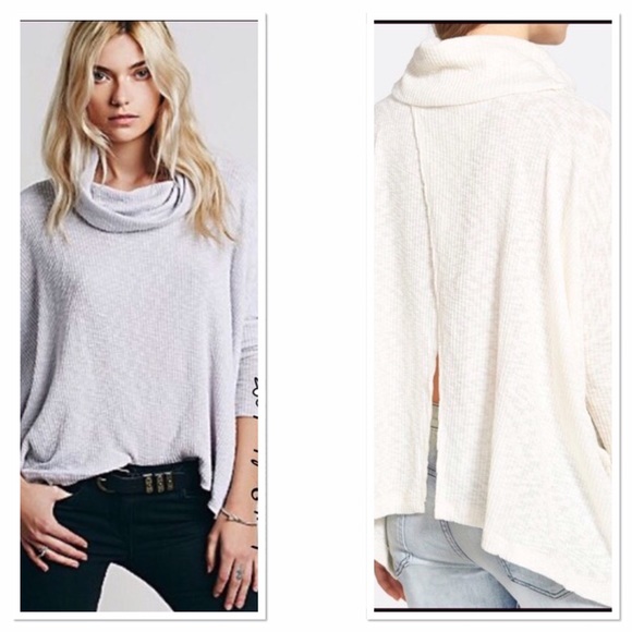 Free People Tops - Free People Cream Split Back Top