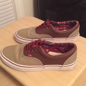 Brown Canvas Vans