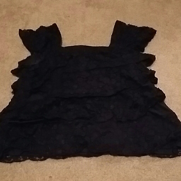 Black Lacy Top
