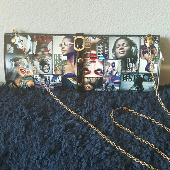 Magazine Print Clutch