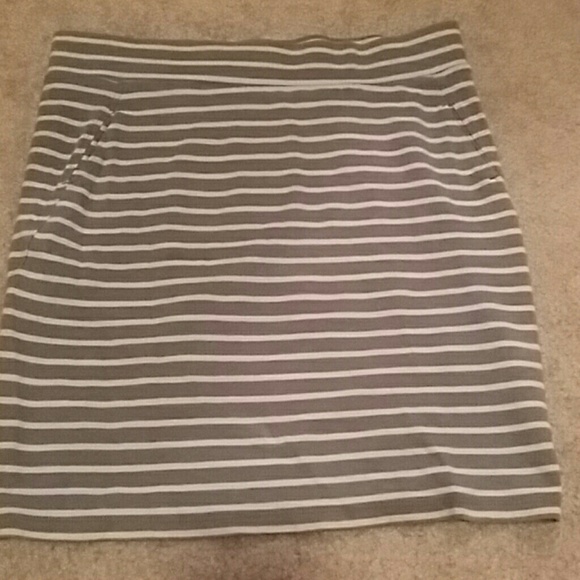 Green Cotton Pencil Skirt