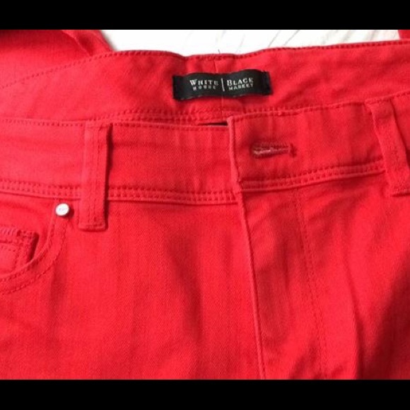 White House Black Market Red Capris