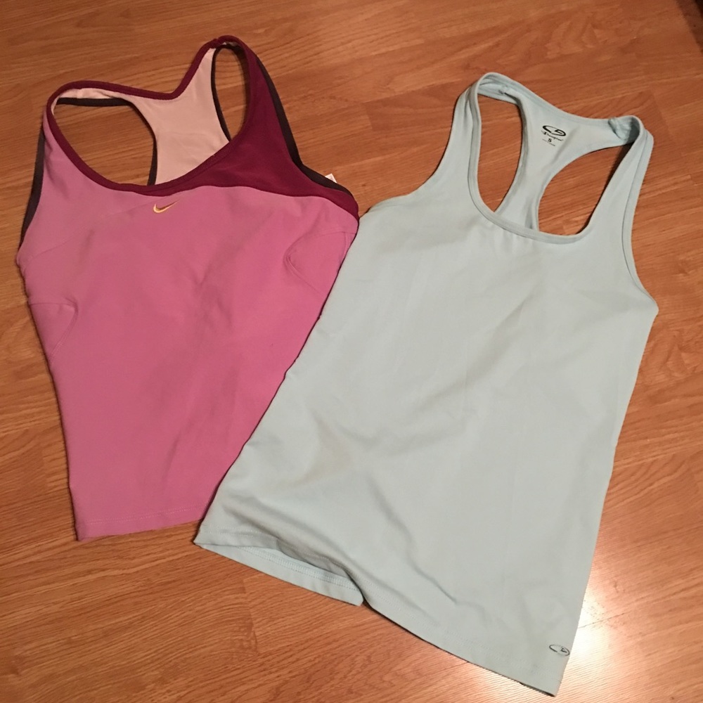 Two workout tank top(Nike& champion)