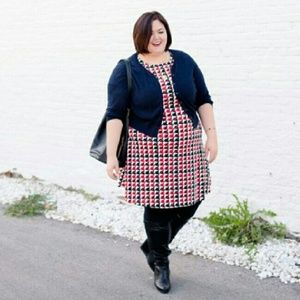 Talbots Dresses - Talbots Modern Houndstooth Fit & Flare Dress Talbots Dresses - Talbots Modern Houndstooth Fit & Flare Dress