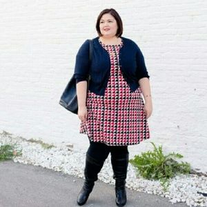 Talbots Dresses - Talbots Modern Houndstooth Fit & Flare Dress Talbots Dresses - Talbots Modern Houndstooth Fit & Flare Dress