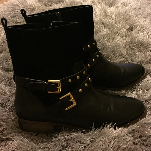 Black coach booties size 7