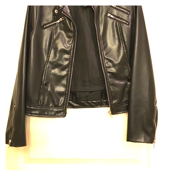 Faux leather jacket