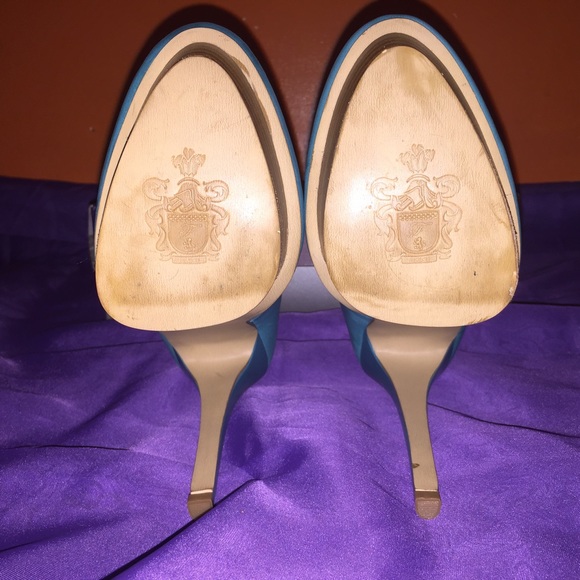 Fergie Olivia Teal Leather shoes - Picture 4 of 4