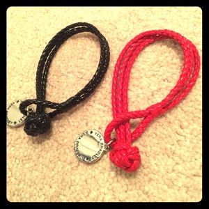 2 Vera Bradley leather bracelets