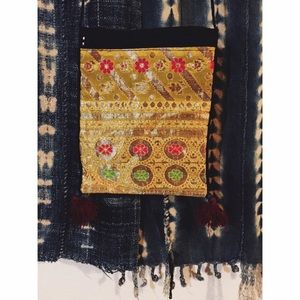 Handmade sari purse small