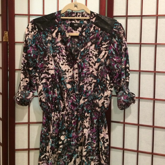 Abstract print light dress