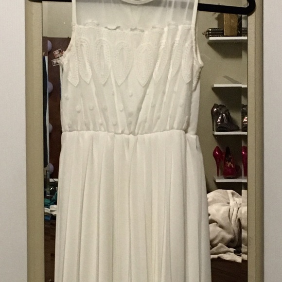 White Peach Royal Summer Dress