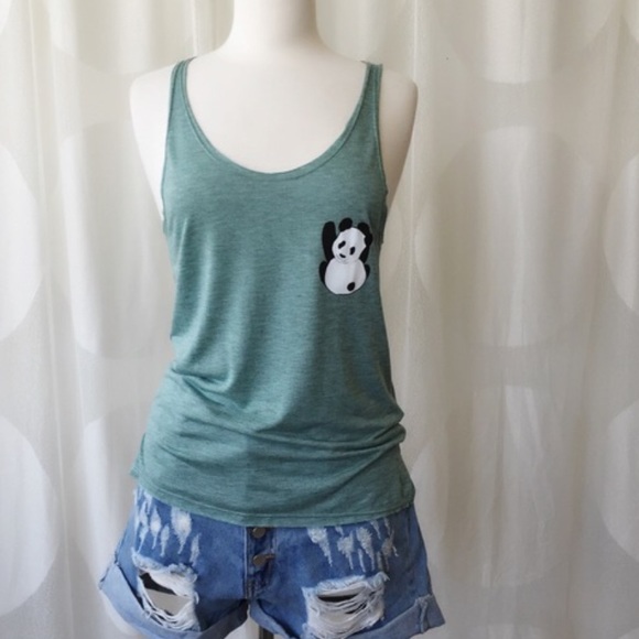 🔅Last One🔅Clinging Panda Tank - Picture 4 of 4