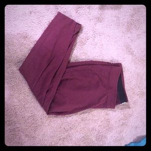BOGO Burgundy Leggings -- Old Navy