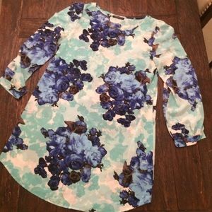 Floral long sleeve dress