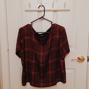Plaid shift shirt from Top Shop