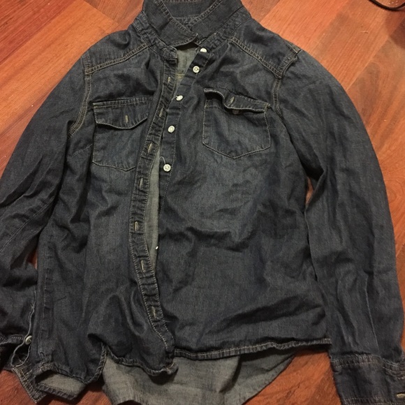 Denim flannel hardly worn XL