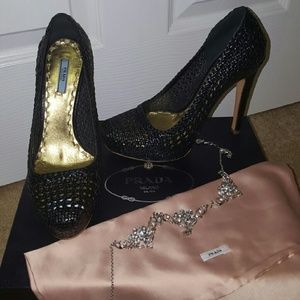 Prada black heels