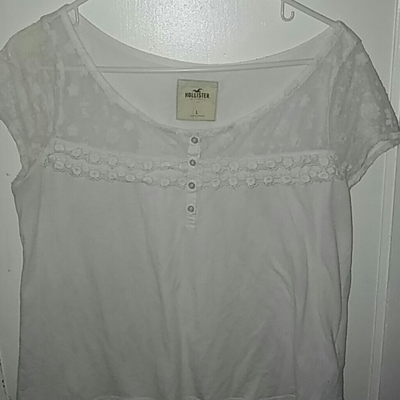 Cute white lace shirt