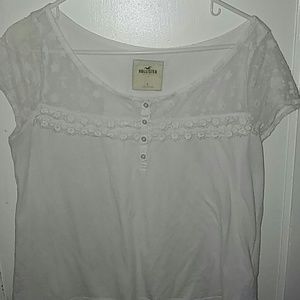 Cute white lace shirt