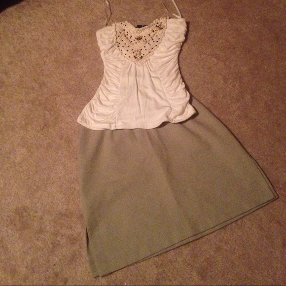 💕 Side slit skirt