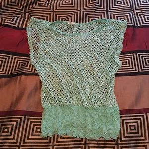 See through, Mint Green Shirt