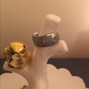 Alexander McQueen Enamel Skull Ring