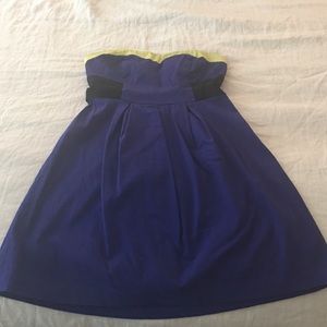 H&M Strapless Colorblock Dress