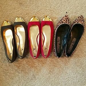 Bundle of 3 never worn flats.