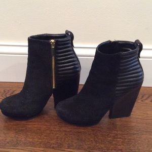 Steve Madden suede and leather Ankle Boots