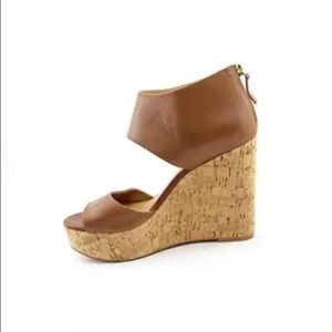 Nine West Caswell Leather Wedge Sandal